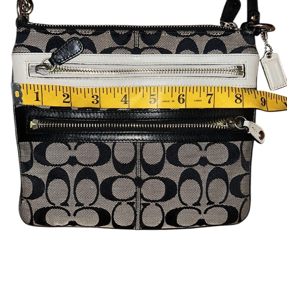 Coach Black and Cream Crossbody Bag - Picture 8 of 11